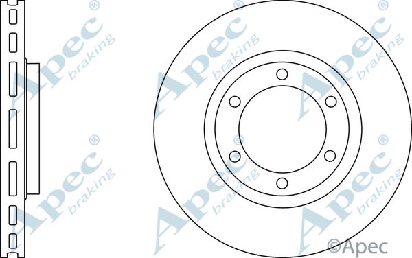 APEC BRAKING Jarrulevy DSK2619